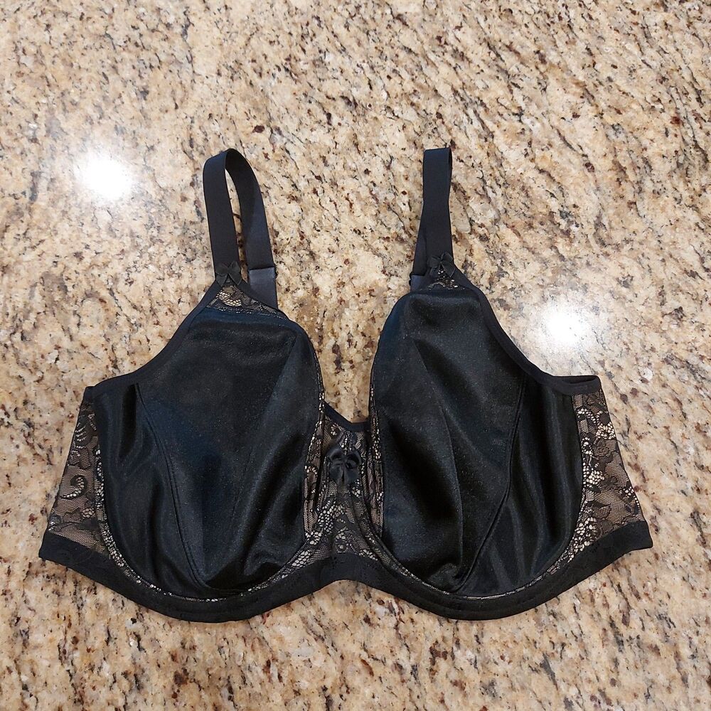 Goddess Yvette Banded Underwire Molded Bra (GD6750BLK) Size 36G Black NWOT